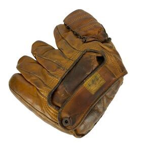 Nokona G51 Howard Pollet Baseball Glove RHT Split Fingers Cowhide Vtg 1940s Rare